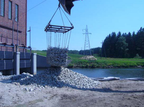 Gabiony do głębokiego zanurzania